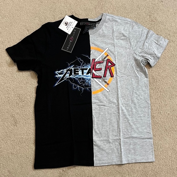 🆕 NWT XL Polly & Esther Split Graphic Tee –100% cotton - Picture 1 of 8